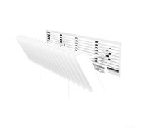 Deflector de ventilación de techo ajustable, desviador de aire expandible de 31 a 47 pulgadas con rotación de 270°, diseño microporoso anticondensación, filtro de polvo integrado para comodidad del