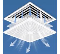 Deflector de ventilación de techo ajustable para un mejor flujo de aire y comodidad, diseño de agujero denso para una ventilación eficiente del hogar