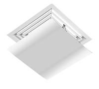 Deflector de ventilación - Deflector cuadrado de ventilación de techo con ángulo ajustable para evitar el soplado directo - Accesorio esencial para aire acondicionado central