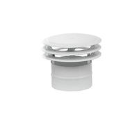 Deflector de ventilación Mirtak Acero Esmaltado De discos Ø 120 mm Blanco