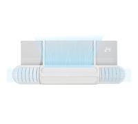 Deflector de ventilación, parabrisas ajustable, deflectores de aire acondicionado de 39 pulgadas, cubierta de desviador de parabrisas que, bloqueador antiviento para ventana, techo, oficinas