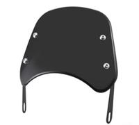Deflector de viento ajustable para motocicleta, extensor de parabrisas con clip para faros de 5 a 7 pulgadas, material ABS, acabado negro, guía de flujo de aire, protección de reducción de ruido