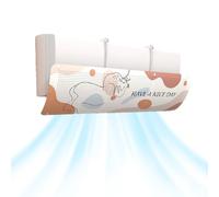 Deflector de viento del aire acondicionado: panel de aire multifuncional clips-on, Ajustador de dirección sin herramientas | Escudo de flujo de ventilación para la regulación de la brisa del hogar