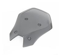 Deflector de viento elevado para parabrisas delantero para Kawasaki Z900 2025, extensión de alerón acrílico transparente que reduce el ruido, accesorio Touring de 270 mm (gris)