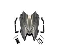 Deflector de Viento Moto para Kawasaki Z900 Z 900 2020-2024 Accesorios para Motocicleta Visera Deportiva para Parabrisas Color Negro Y Gris(Sliver)