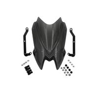 Deflector de Viento Moto para Kawasaki Z900 Z 900 2020-2024 Accesorios para Motocicleta Visera Deportiva para Parabrisas Color Negro Y Gris(Dark Gray)