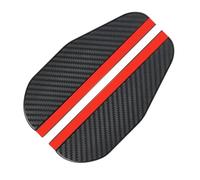 Deflector de Viento Paquete de 2 Pegatinas de Fibra de Carbono para Espejo retrovisor de Coche, Color Lluvia Cubierta de Lluvia para Espejo retrovisor(Black)