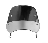 Deflector de viento para motocicleta, para faros delanteros de 5 a 7 pulgadas, extensión de parabrisas con clip que reduce los desechos de ruido para motocicleta, turismo, color negro