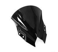 Deflector de viento para parabrisas delantero para Kawasaki para 500 SE 2024-2025, panel de parabrisas acrílico alto, negro transparente y gris (negro)