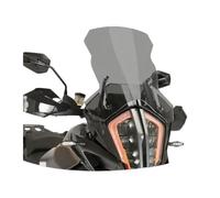 Deflector de Viento Parabrisas de Motocicleta Modificado y Elevado, de Cristal Transparente, Compatible con KTM 1290ADV 1290 ADV 1290-ADV(Grey 51cm)