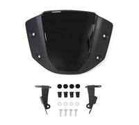 Deflector de Viento Parabrisas Deportivo para Motocicleta Honda CB1000R CB1000R 2021-2025, Deflector de Viento, Pantalla con Soporte F(Bright Black)
