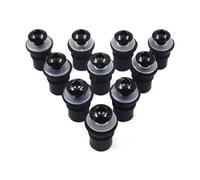 Deflector de Viento Tornillo De Montaje para Parabrisas M5, Tuerca Y Arandela para Kawasaki Ninja, Honda CBR, Suzuki GSXR, Yamaha YZF R1, R3, R6 Y R7.(Black)