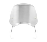 Deflector de Viento Universal para Parabrisas Motocicleta, Faro Redondo para Husqvarna, Yamaha XSR, Royal Enfield y Triumph Deflectores Doble Burbuja(MP15-003-0014S-1)