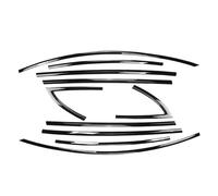 Deflector Lluvia Coche Deflectores Para Tesla Para El Modelo 3 2017-2023 Cubierta Embellecedora Puerta Decoración Moldura Exterior Pegatina Fibra Carbono Embellecedora(Titanium Black)