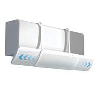 Deflector para aire acondicionado universal ajustable (56-90 cm), cortavientos para aire acondicionado anticondensación con ajuste de 180°, instalación fácil sin agujeros, para invierno y verano, casa