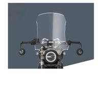Deflector para brisas Motocicleta para Benda para BD300 para BD 300 Accesorios Parabrisas Motocicleta Protección contra El Viento Parabrisas A Prueba Viento Pantalla Frontal(B Transparent 55cm)