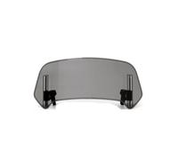 Deflector para KYMCO para Agilidad para Maxi 300i Spoiler arabrisas | Para Downtown 350i Para Agility Para City 125 Extensión Parabrisas Alerón Ajustable Con Abrazadera(S Light Smoke)