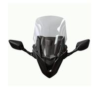 Deflector para NMAX155 2021-2024 para NMAX2020-2024 Spoiler arabrisas | Para NMAX155 Para Parabrisas Para NMAX Con Panel Máscara Frontal Pieza Motocicleta Modificada(63CM black clear)