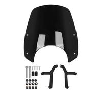 Deflector para para R12 para NineT R 12 2024-2026 Spoiler arabrisas | Visera Alerón Parabrisas Turismo Motocicleta Deflector Cubierta Parabrisas Alto/corto Doble Burbuja(Short-black)