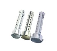 Deflector Universal para Motocicleta, Lata de Ese Universal para Motocicleta, Silenciador DB Killer, Silenciador, Deflector de Inserción de Tubo Plateado (35 Mm / 42 Mm / 45 Mm)(45mm)