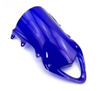Deflector Viento Moto Compatible Con Para S1000RR Para S1000 RR S 1000 2009 2010 2011 2012 2013 2014 Parabrisas Motocicleta Ahumado Parabrisas Doble Burbuja(Blue)