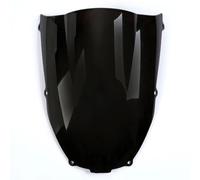 Deflector Viento Moto Para Ninja Para ZX6R Para ZX636 2000-2002 Motocicleta Negro Doble Burbuja Parabrisas Pantalla ABS Motocicleta Parabrisas Spoiler