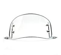 Deflector Viento para moto ABS Ahumado Protección Lluvia Deflector | Material ABS duro, , protege del viento frío, ideal para viajes largos, para fácil instalación(Round transparent)