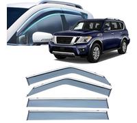 Deflector Viento para Ventana Coche para Nissan Armada Y62 2017-2020 2021 2022 2023 2024,Deflectores de Viento Ventanillas Personalizado Deflectores Integrados,with Chrome Trim