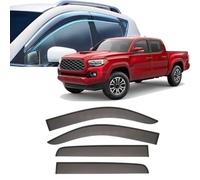 Deflector Viento para Ventana Coche para Toyota Tacoma 2005-2020 2021 2022 2023 2024 2025,Deflectores de Viento Ventanillas Personalizado Deflectores Integrados,2016+ Without Chrome Trim