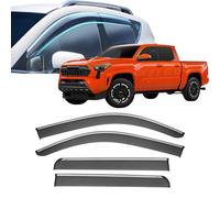 Deflector Viento para Ventana Coche para Toyota Tacoma 2005-2020 2021 2022 2023 2024 2025,Deflectores de Viento Ventanillas Personalizado Deflectores Integrados,2024+ with Chrome Trim