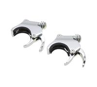 Deflector Viento Parabrisas Abrazadera Cromada para Parabrisas De Motocicleta, 49mm, Liberación Rápida para Dyna para Sportster Street Fat Bob Wide Su&per Glide Forty Eight FXDB