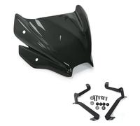 Deflector Viento Parabrisas De Motocicleta, Deflector De Aire para Suzuki GSX-8S GSX8S 2023 2024, Parabrisas Deportivo Touring, Pantalla De Viento Y Alerón. Carenabris(Negro)