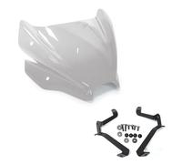Deflector Viento Parabrisas De Motocicleta, Deflector De Aire para Suzuki GSX-8S GSX8S 2023 2024, Parabrisas Deportivo Touring, Pantalla De Viento Y Alerón. Carenabris(Claro)