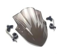 Deflector Viento Parabrisas De Motocicleta, Protector Deflector De Viento para Kawasaki para ER6N para ER4N, Carenado Frontal, Pantalla Protectora contra El Viento. Carenabris(Fumar)