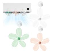 Deflectores de aire acondicionado, deflectores de aire acondicionado, deflector de aire, deflector de aire acondicionado, 3 unidades, antidirecto para el parabrisas del coche, para dormitorio, estudio