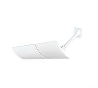Deflectores de aire acondicionado telescópicos, dirección del flujo de aire ajustable, diseño antiviento, fácil instalación para diferentes tamaños de climatizadores, PVC blanco para el hogar y la
