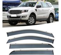 Deflectores de Aire para Ford Everest 2016-2021, Deflectores de Aire Laterales Protectores de Parasol Humo Lluvia Visera