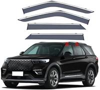 Deflectores de Aire para Ford Explorer U625 2020-2022, Deflectores de Aire Laterales Protectores de Parasol Humo Lluvia Visera