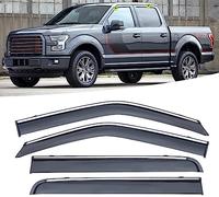 Deflectores De Aire para Ford F-150 2015-2022, CocheViento Cortavientos Ventana Coche Derivabrisas Viseras Deflector