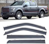 Deflectores de Aire para Ford F150 2015-2022, Deflectores de Aire Laterales Protectores de Parasol Humo Lluvia Visera