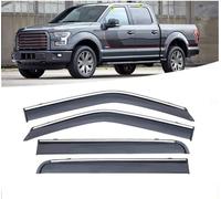 Deflectores de Aire para Ford F150 2015+, Deflectores de Aire Laterales Protectores de Parasol Humo Lluvia Visera