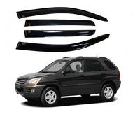 Deflectores De Aire para Kia para Sportage 2005-2010 Visera Ventana Lateral Deflector Lluvia Y Sol Protector Toldos Cubierta Adhesiva Ventana Derivabrisas