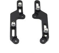 Deflectores de Parabrisas Ajustadores de Parabrisas CNC para Motocicleta CB500X (2017-2020)(Negro)