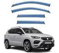 Deflectores de Ventana para Coche para Seat Ateca MK1-KH7 2016-2022-2025, Tintados Humo Protector contra Lluvia y Viento Deflectores Laterales