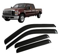 Deflectores de Viento Aire para Ford F-250 Crew Cab 2008-2010, Derivabrisas de Aire Cortavientos Protector Ventanas Laterales