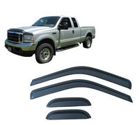 Deflectores de Viento Aire para Ford F-250 Extended 1999-2016, Derivabrisas de Aire Cortavientos Protector Ventanas Laterales