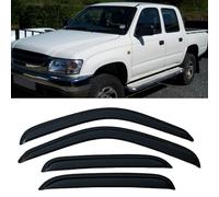 Deflectores de Viento Aire para Toyota Hilux Crew Cab Pickup 2001-2004, Derivabrisas de Aire Cortavientos Protector Ventanas Laterales