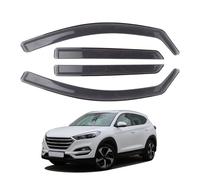 Deflectores de viento BONRYAN para Hyundai Tucson mk3 2015-2020 5 puertas SUV Juego de 4 piezas Deflector de viento incorporado Protección contra viento, lluvia y sol, instalación fácil