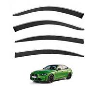 Deflectores de Viento para BMW M3 MK7-G80 2020-2025, Ventanillas Deflectores de Viento y Lluvia Cortacorrientes de Aire con Protección Solar