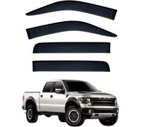 Deflectores de Viento para Ford Lobo SVT Raptor-P415 2009-2014 | ventanillas Personalizado,Deflectores de viento integrados,deflectores de lluvia integrados